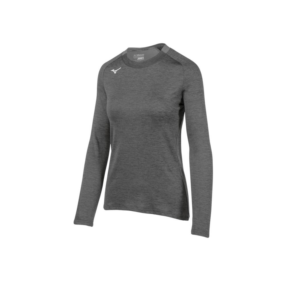 Maglie Running Mizuno Alpha Long Sleeve Donna - Grigie - 29748-TVGJ